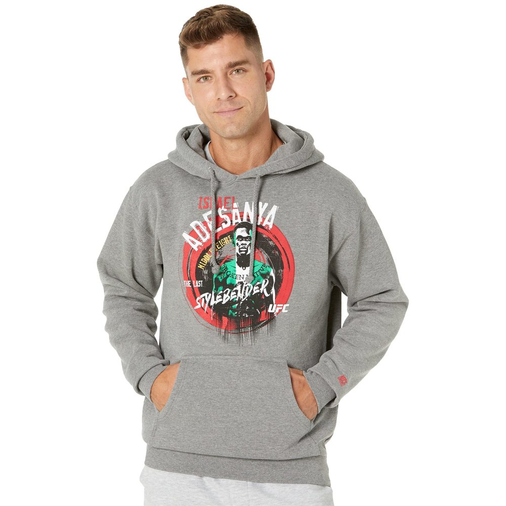 UFC Israel The Stylebender Adesanya Fleece Hoodie Charcoal SM